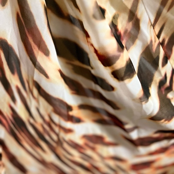 JLO long dress with slits and leopard print, Sz M Leopard Print Maxi Dress - Picture 7 of 9